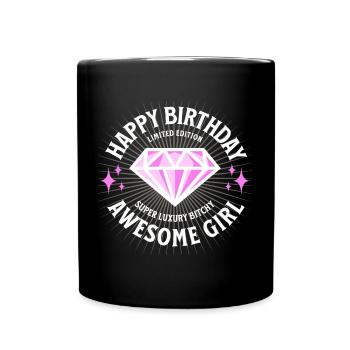 Conception d’anniversaire de fille géniale pour les femmes - Mug uni - noir - Devant