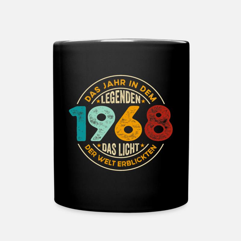 Geburtstag Legenden 1968 Jahrgang 1968 Geschenk - Tasse einfarbig - Schwarz