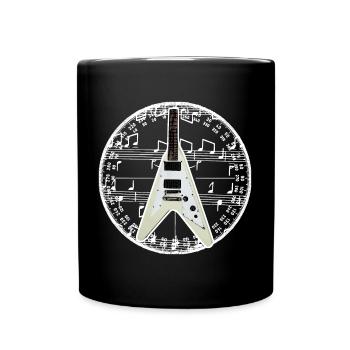 Guitare lourde - Mug uni - noir - Devant