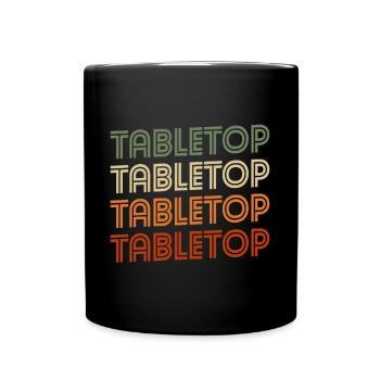 Tabletop Dice Board Game Board - Full Colour Mug - black - Front
