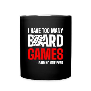 Board Game Strategist Chess Board - Full Colour Mug - black - Front