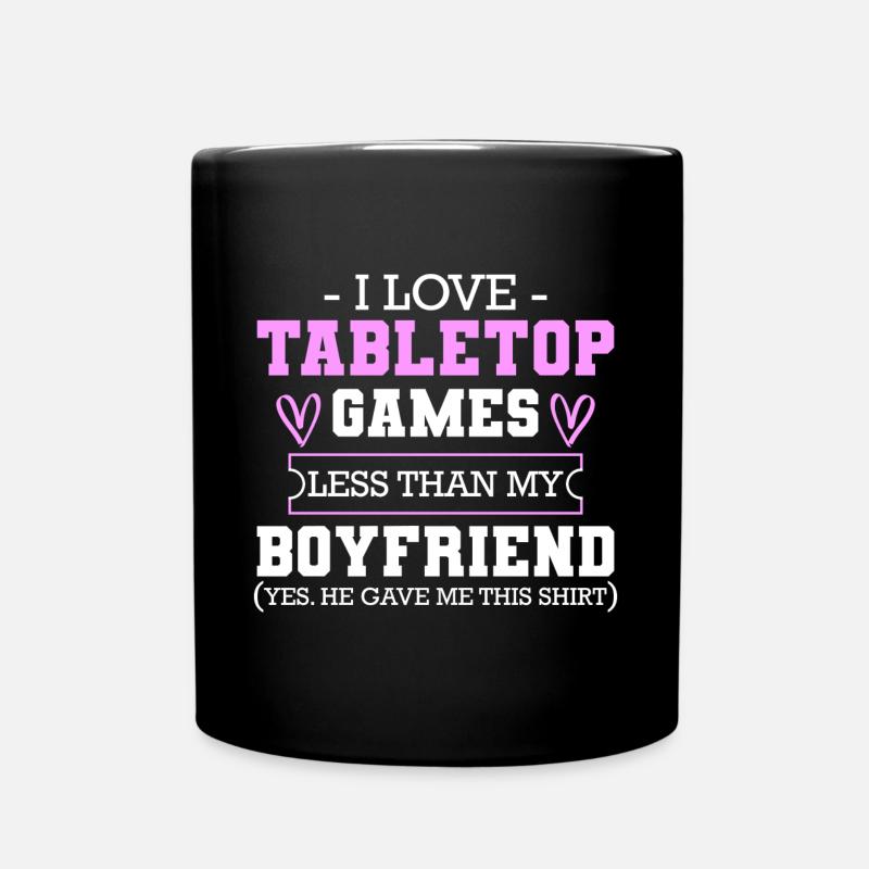 Brettspiele Spielfigur Brett - Tasse einfarbig - Schwarz