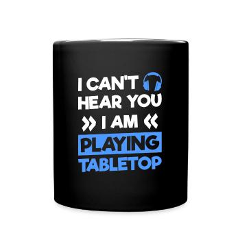 Jeux de société Jeu de rôle de personnage de joueur de société - Mug uni - noir - Devant