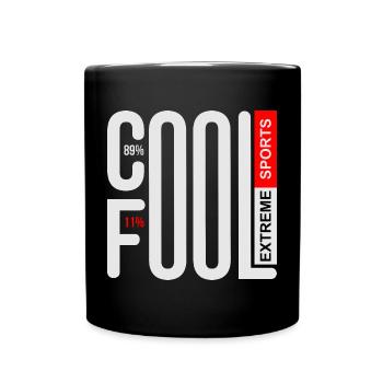COOL AND FOOL EXTREME SPORTS - Full Colour Mug - black - Front