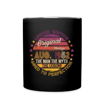 Original août 1952 70th Birthday Gift - Mug uni - noir - Devant