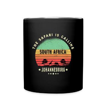 Design safari à Johannesburg en Afrique du Sud - Mug uni - noir - Devant