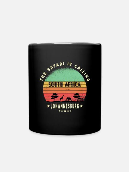 Johannesburg Südafrika Safari Design - Tasse einfarbig - Schwarz