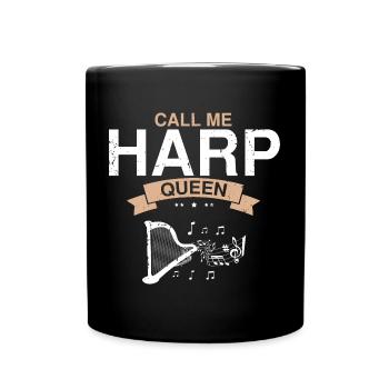 Conceptions de joueurs de harpe pour les conceptions de joueurs de harpe - Mug uni - noir - Devant