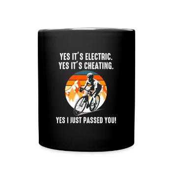 E-Bike Vélo électrique Vélo Cyclisme Biker VTT - Mug uni - noir - Devant