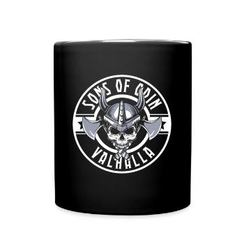 Odin Viking Hammer Teutons - Full Colour Mug - black - Front