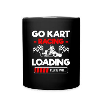Gokart Racing Kartsport Course automobile - Mug uni - noir - Devant