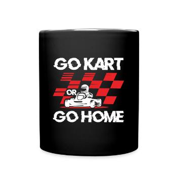 Kart track Karting Kartsport Racing driver - Full Colour Mug - black - Front