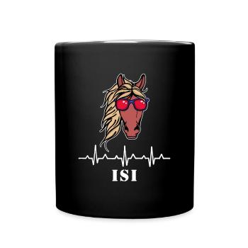 Cool Pferde Spruch Islandpferde Hengst Pferdefan - Tasse einfarbig - Schwarz - Vorne