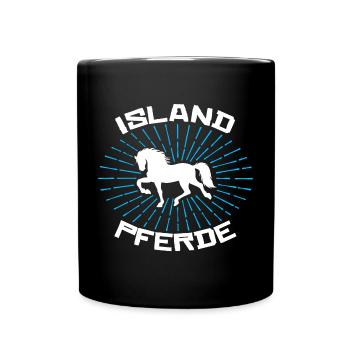 Horses Icelandic Statement Icelandic Horses Horse Love - Full Colour Mug - black - Front