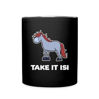 Chevaux poulains Poney Haflinger Chevaux islandais Dicton - Mug uni - noir - Devant