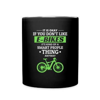 E-Bike Vélo électrique Vélo Cyclisme Biker VTT - Mug uni - noir - Devant