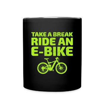 E-Bike Vélo électrique Vélo Cyclisme Biker VTT - Mug uni - noir - Devant