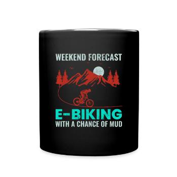 E-Bike Vélo électrique Vélo Cyclisme Biker VTT - Mug uni - noir - Devant