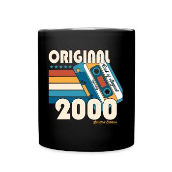 Born 2000 22nd Birthday Gift August Fun - Full Colour Mug - black - Front