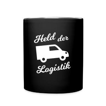 Der Logistiker - Tasse einfarbig - Schwarz - Vorne