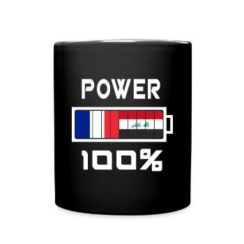 Iraq and France are in power - Full Colour Mug - black - Front