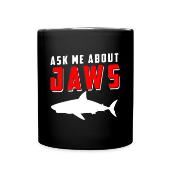 Sharks Diving Angler Animal - Full Colour Mug - black - Front