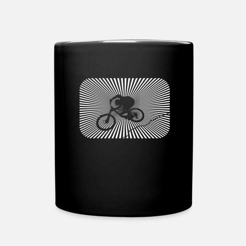 biken - Tasse einfarbig - Schwarz
