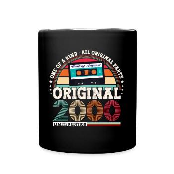 Original August 2000 22nd Birthday Gift Fun - Full Colour Mug - black - Front