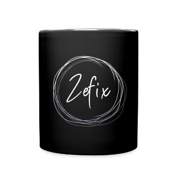 Zefix - Tasse einfarbig - Schwarz - Vorne
