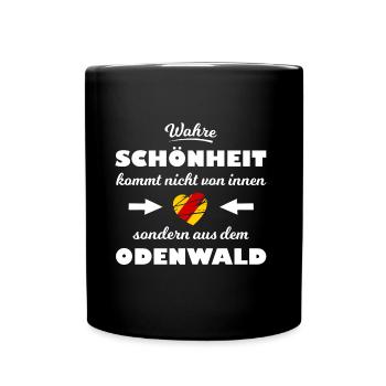 Odenwälder Schönheit - Tasse einfarbig - Schwarz - Vorne