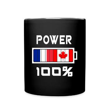 Le Canada et la France sont au courant - Mug uni - noir - Devant