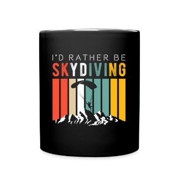 Parachute Parachute Parachute Deltaplane Sports Extrêmes - Mug uni - noir - Devant