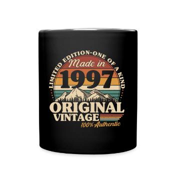 1997 Vintage Vintage Birthday Retro Gift - Full Colour Mug - black - Front