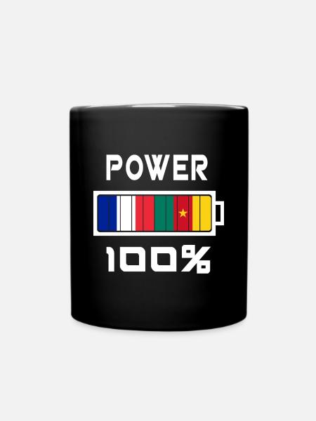 Le Cameroun et la France sont au pouvoir - Mug uni - noir