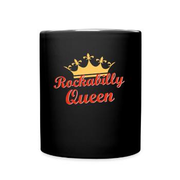 rockybilly reine - Mug uni - noir - Devant