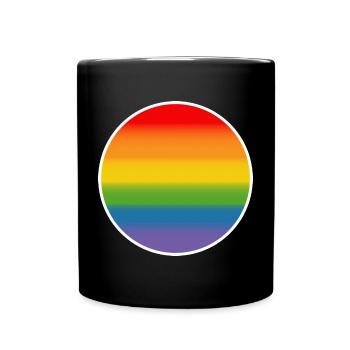 LGBT Regenbogen LGBT lgbtqi queer - Tasse einfarbig - Schwarz - Vorne