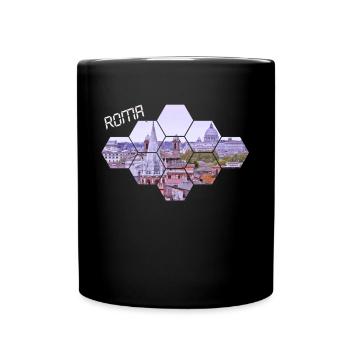 Roma - Tasse einfarbig - Schwarz - Vorne