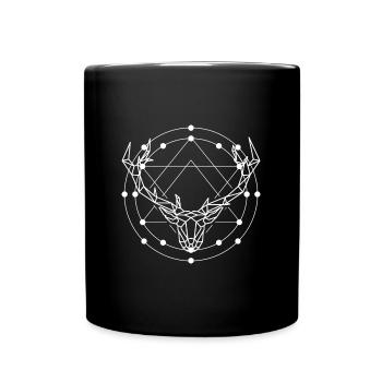 Pictogramme de lune d’icône de personnage - Mug uni - noir - Devant
