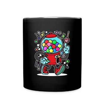 Naschkatzen Süßigkeiten Statement Nachspeise - Tasse einfarbig - Schwarz - Vorne