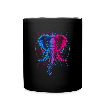 Symbole Lune Foi - Mug uni - noir - Devant