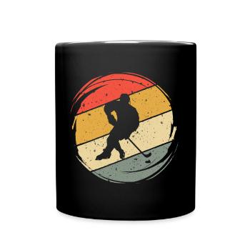 Hockey Rétro Joueurs de hockey sur glace Joueurs de hockey sur glace Joueurs de hockey sur glace - Mug uni - noir - Devant