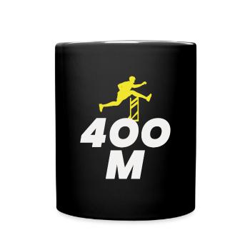 Hurdles Hurdling Hurdler Running Runner Athletes - Full Colour Mug - black - Front