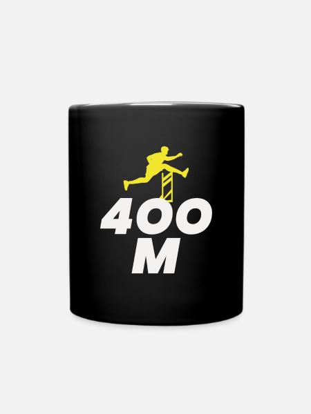 Hürden Hürdenlauf Hürdenläufer Läufer Athleten - Tasse einfarbig - Schwarz