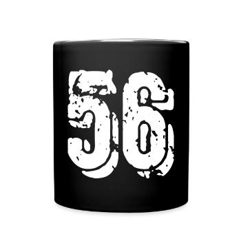 56 Number jersey - Full Colour Mug - black - Front