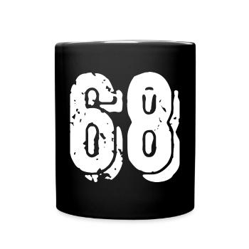 Maillot à 68 numéros - Mug uni - noir - Devant