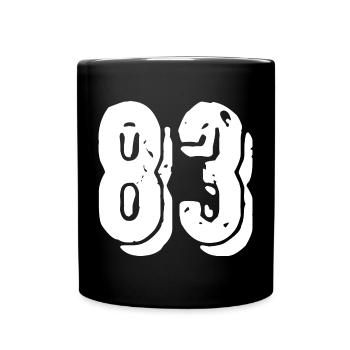 Maillot à 83 numéros - Mug uni - noir - Devant