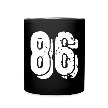 86 number jersey - Full Colour Mug - black - Front