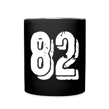 Maillot à 82 numéros - Mug uni - noir - Devant
