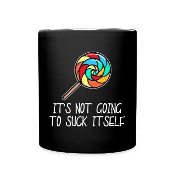 Naschkatzen Süßigkeiten Statement Bonbon Lecker - Tasse einfarbig - Schwarz - Vorne