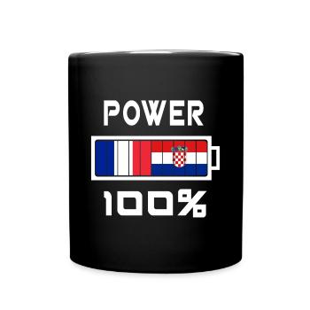 France and Croatia are in power - Full Colour Mug - black - Front